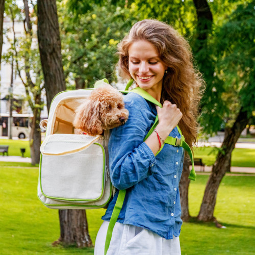 Рюкзак-переноска WAUDOG Relax Eco 42х34х27 см для котів та дрібних порід собак до 8 кг