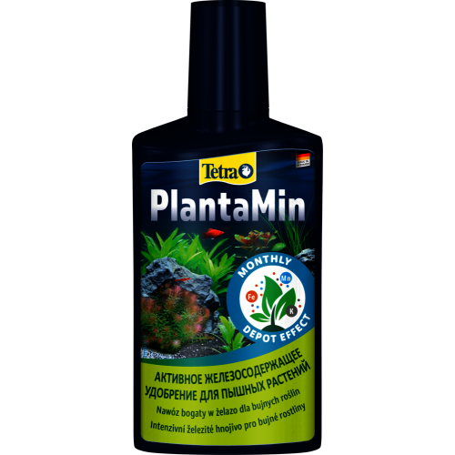 Tetra PlantaMin для зеленых аквариумных растений с железом, 250 мл на 1000 л