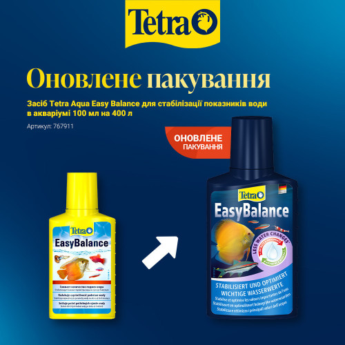 Средство Tetra Easy Balance для стабилизации показателей воды в аквариуме, 100 мл на 400 л