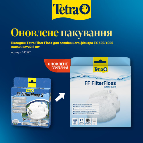 Вкладыш Tetra Filter Floss для наружного фильтра EX 600-1000, 2 шт (волокнистый)