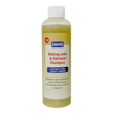 Дезодоруючий шампунь Davis Baking Soda & Oatmeal харчова сода з вівсянкою глибокого очищення із заспокійливою дією для собак і котів, 200 мл