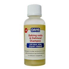 Дезодоруючий шампунь Davis Baking Soda & Oatmeal харчова сода з вівсянкою глибокого очищення із заспокійливою дією для собак і котів, 50 мл