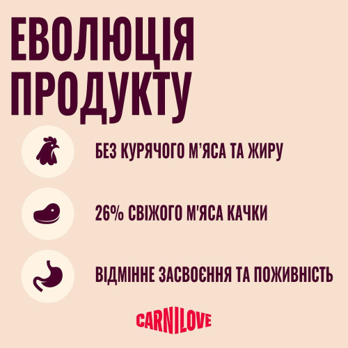 Корм сухий Carnilove Active Duck & Pheasant Sterilised для стерилізованих котів качка і фазан 400 г