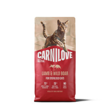 Корм сухий Carnilove Active Lamb & Wild Boar Sterilised для стерилізованих котів ягня і дикий кабан 6 кг