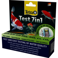 Набор индикаторных тестов Tetra Pond Test 7in1 для пруда для проверки показателей качества воды 25 шт.