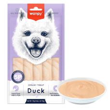 Рідкі ласощі Wanpy Creamy Duck з качкою для собак, 70 г