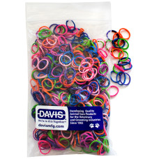 Резинки для шерсті Davis Neon, 500 шт