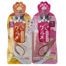Рідкі ласощі CattyMan Complete Twins Pouch курка сир ікра та тунець макрель сардина, крем-пюре для котів, 60 г