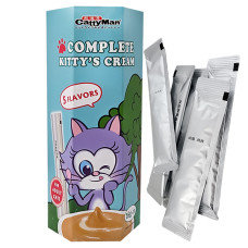 Рідкі ласощі CattyMan Complete Kitty’s Cream з куркою, лососем, тунцем, яловичиною та качкою для котів