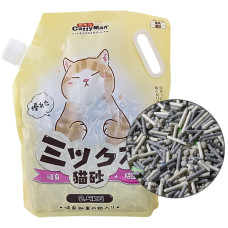 Наповнювач CattyMan Mixed Cat Litter мікс тофіу, бентоніта та активованим вугіллям, грудкуючий для котів, 2,5 кг