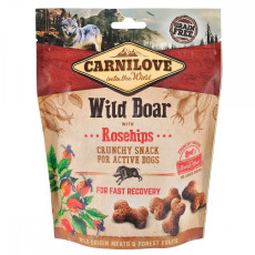 Ласощі Carnilove Dog Crunchy Snack з диким кабаном та шипшиною для собак, 200 г