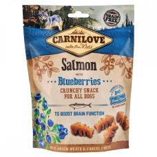 Ласощі Carnilove Dog Crunchy Snack з лососем та чорницею для собак, 200 г