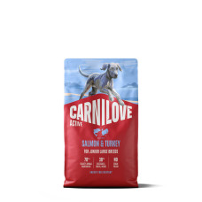 Корм сухой Carnilove Active Salmon & Turkey Junior Large Breed для молодых собак больших пород лосось и индейка 4 кг