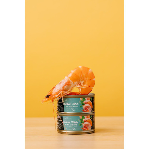 Корм вологий Savory Chicken Fillets rich in Shrimps in Jelly for Kittens філе курки з креветками в желе для кошенят, 70 г