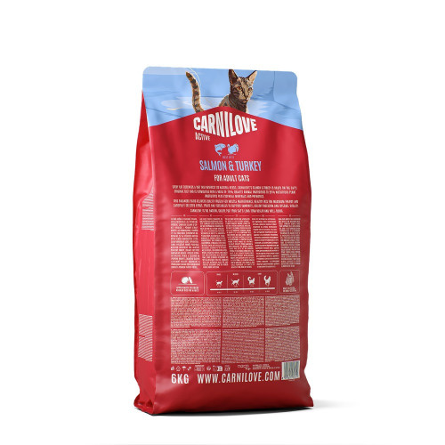 Корм сухий Carnilove Active Salmon & Turkey для котів лосось та індичка 6 кг