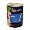 Вологий корм Savory для дорослих вимогливих кішок, з рибою, 400 г