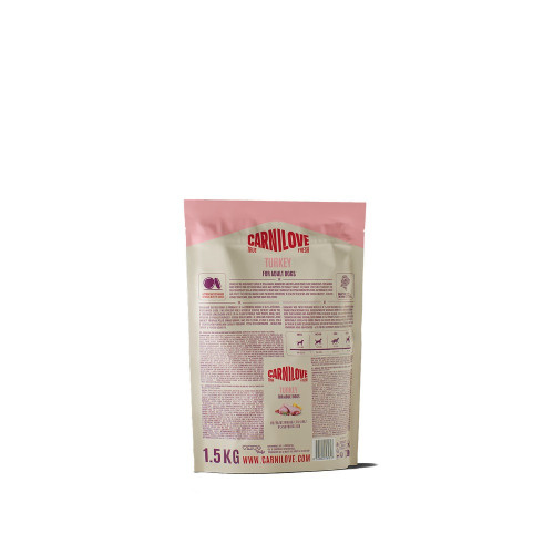 Корм сухий Carnilove True Fresh Turkey для cобак індичка 1,5 кг