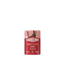 Корм вологий Carnilove Gravy Turkey with Valerian для котів індичка і валеріана в соусі 85 г