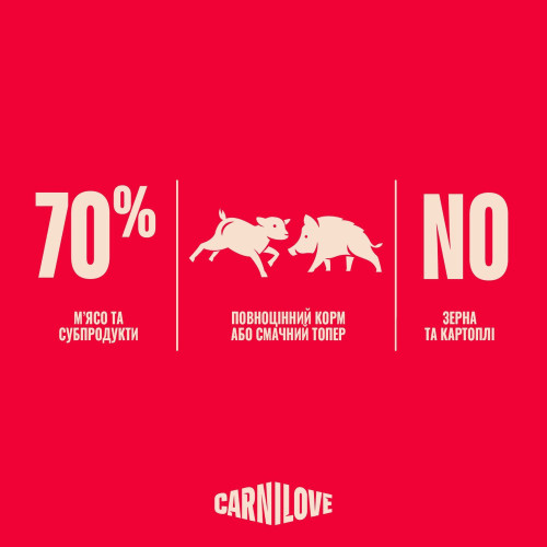 Корм вологий Carnilove Lamb & Wild Boar для собак паштет ягня і дикий кабан 400 г