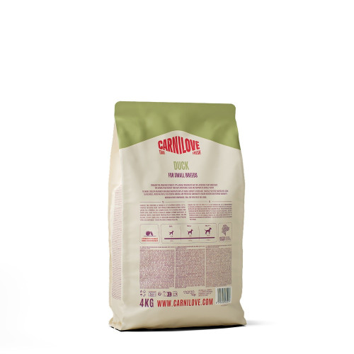 Корм сухий Carnilove True Fresh Duck Small Breed для cобак малих порід качка 4 кг