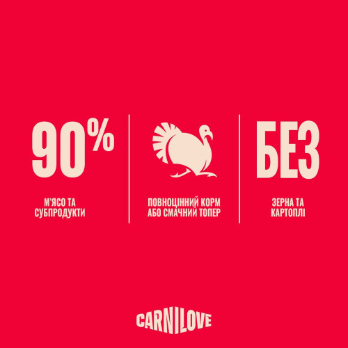 Корм вологий Carnilove Jelly Turkey with Valerian для котів індичка і валеріана в желе 85 г