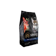Сухой корм Savory для юниоров больших пород, со свежей индейкой и курицей, 3 кг.