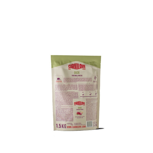 Корм сухой Carnilove True Fresh Duck Small Breed для собак малых пород утка 1,5 кг