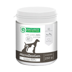 Кормова добавка Nature`s Protection MicroZeoGen для собак та котів з кальцієм, 250 г