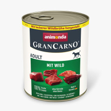 Влажный корм Animonda GranCarno Adult with Game для собак с дичью, 800 г