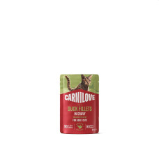 Корм вологий Carnilove Gravy Duck with Catnip для котів качка і котяча м`ята в соусі 85 г