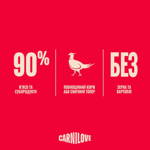 Корм вологий Carnilove Jelly Pheasant with Raspberry Leaves для котів фазан і листя малини в желе 85 г