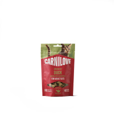 Ласощі Carnilove Crunchy Snack Duck with Raspberries для котів хрусткі качка і малина, 50 г