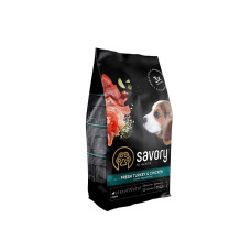 Сухой корм Savory Puppy для щенков всех пород, со свежей индейкой и курицей, 3 кг